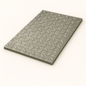 Лист стальной рифленый 10х1500х6000 мм ромб Ст3сп в наличии в Ярославле