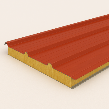 Кровельная сэндвич-панель МВ 100х1000(1000) мм графитовый серый в наличии в Ярославле