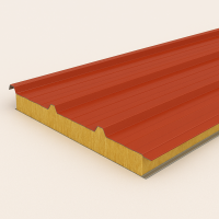 Кровельная сэндвич-панель МВ 100х1000(1000) мм водная синь